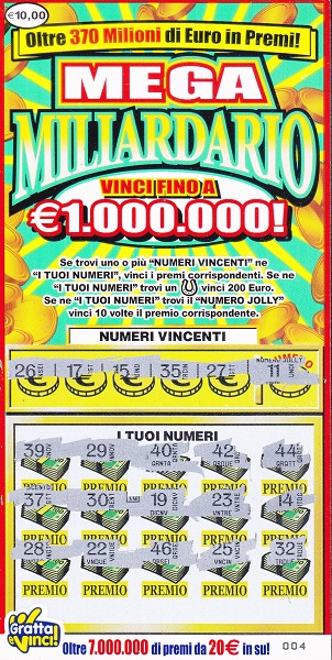 Mega Miliardario lotto 1024