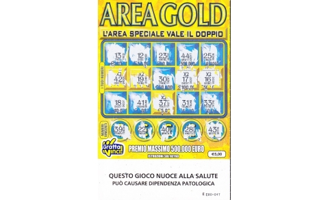 AREA GOLD (EE80-047)  Nu. Catalogo - 5-196