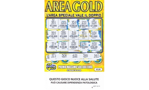 AREA GOLD (GG47-014)  Nu. Catalogo - 5-198