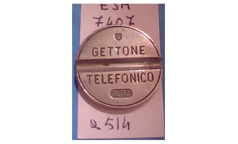Get.Tel.-7407 -(a514)  Gettoni Telefonici E.S.M.