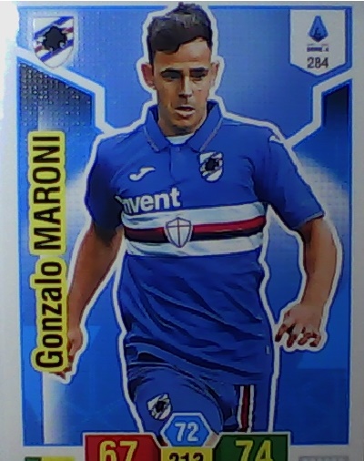 284 - Gonzalo Maroni - XL Adrenalyn 2019/20 calciatori Panini