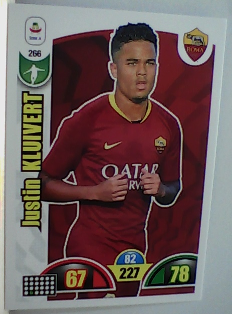 266 - Justin KLUIVERT- XL Adrenalyn 2018/19 calciatori Panini