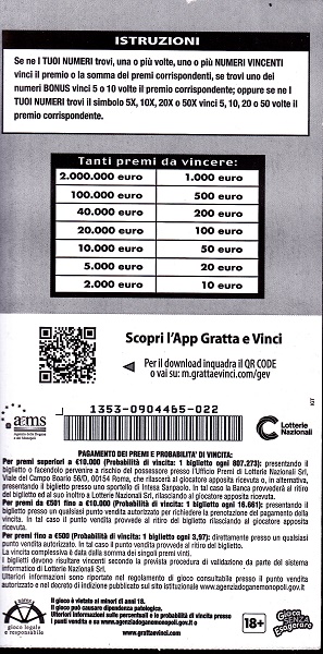 nuovo 50X (65-022) 1353- Nu. Catalogo 10€-56