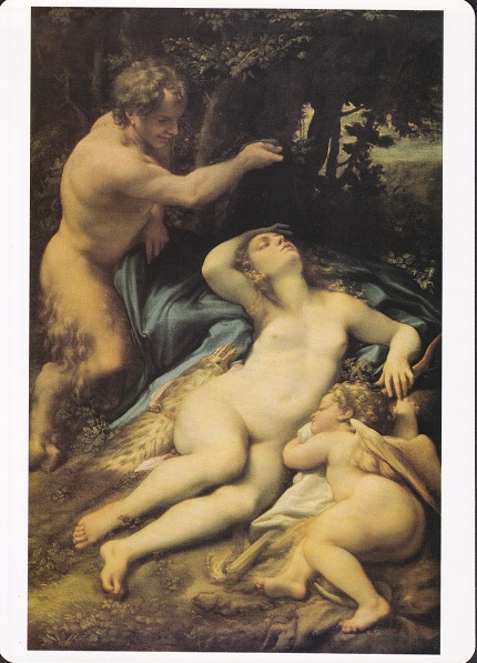 Correggio Antonio - Venere, satiro e Cupido