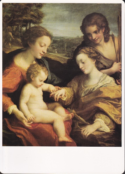 Correggio Antonio - Matrimonio mistico di Santa Caterina