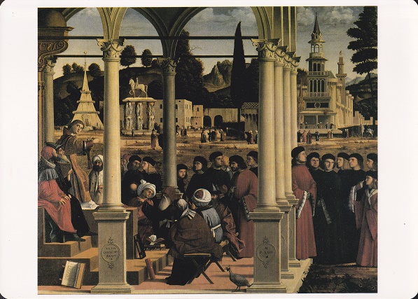 Carpaccio Vittore - La disputa di Santo Stefano