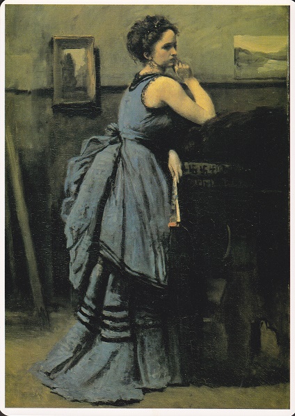 Corot Jean-Baptiste-Camille - La dama in blu