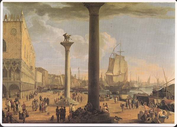 Carlevaris Luca - Il molo con il palazzo ducale