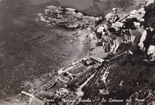 Capri (ca24-13) Marina Piccola - Viaggiata 1954