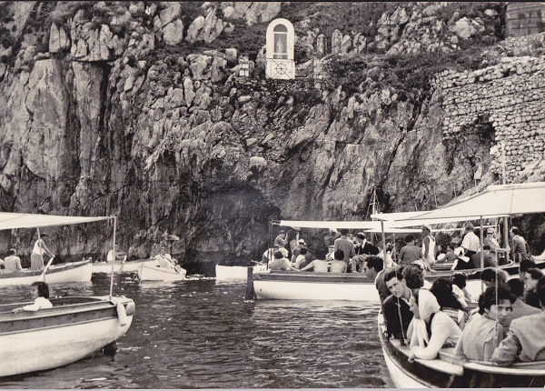 Capri (ca24-15) Grotta Azzurra - Viaggiata 1957