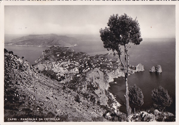 Capri (ca24-16) Panorama - Viaggiata 1950