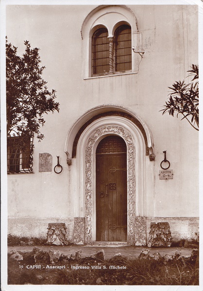 Capri (ca24-22) Villa S. Michele - Viaggiata 1939