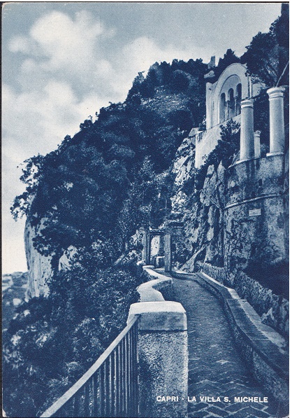 Capri (ca24-23) Villa S. Michele - Viaggiata 1952