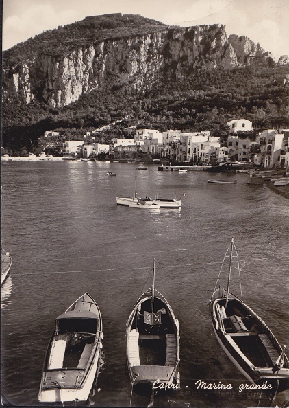 Capri (ca24-24) Marina Grande - Viaggiata 1950