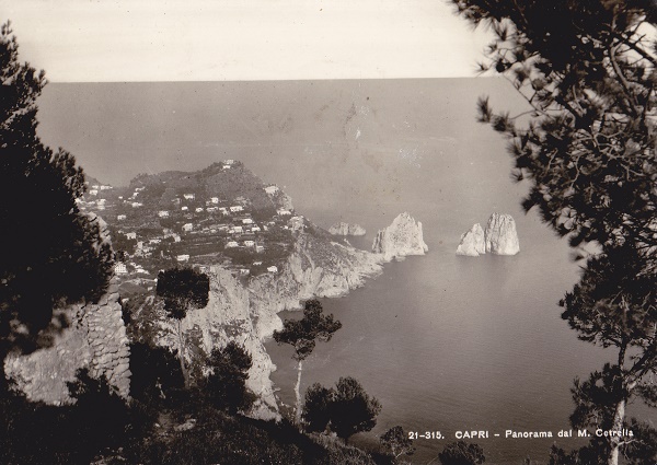 Capri (ca24-38) Panorama - Viaggiata 1955
