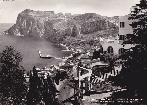 Capri (ca24-04) Hotel S. Michele - Viaggiata 1955