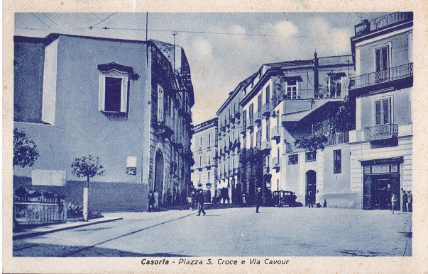 Casoria (a1) Piazza S. Croce - Viaggiata 1950