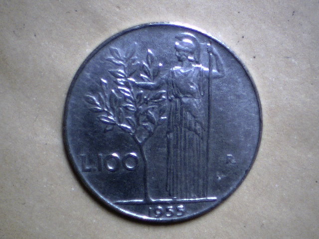 Lire 100 1955 - (a1)