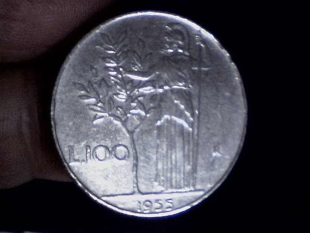Lire 100 1955 - (a6)