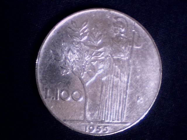 Lire 100 1955 - (a9)