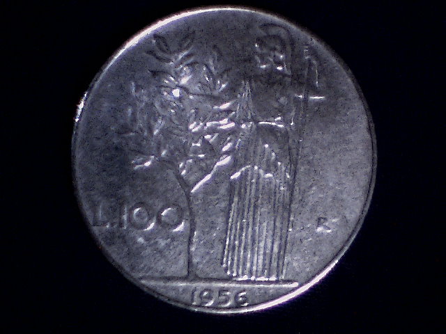Lire 100 1956 - (a13)