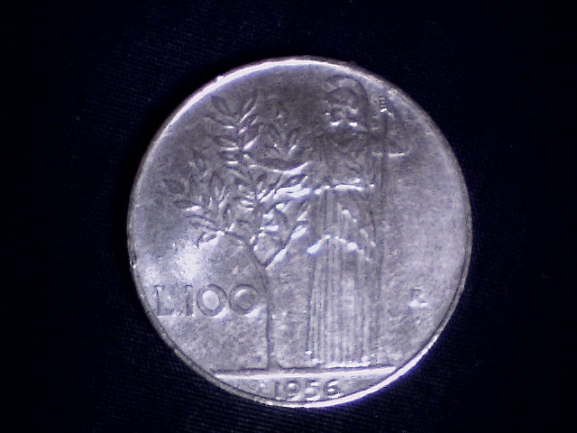 Lire 100 1956 - (a19)