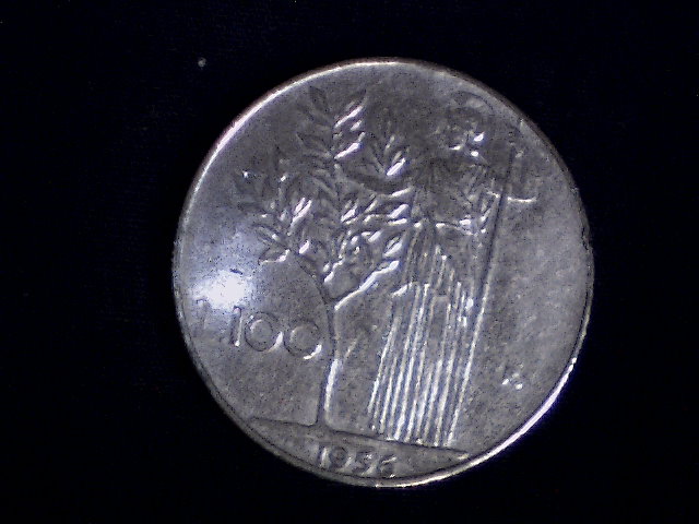 Lire 100 1956 - (a27)