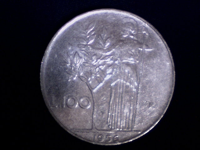 Lire 100 1956 - (a4)