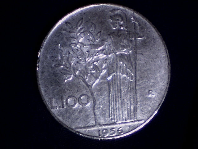 Lire 100 1956 - (a9)