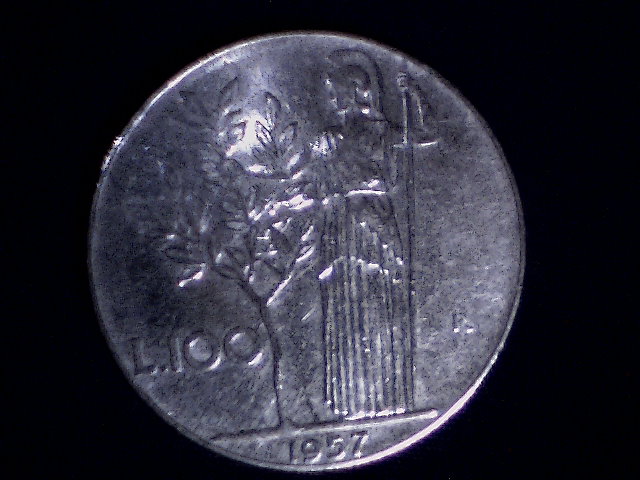 Lire 100 1957 - (a13)