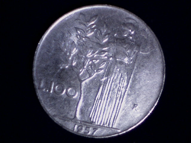 Lire 100 1957 - (a16)