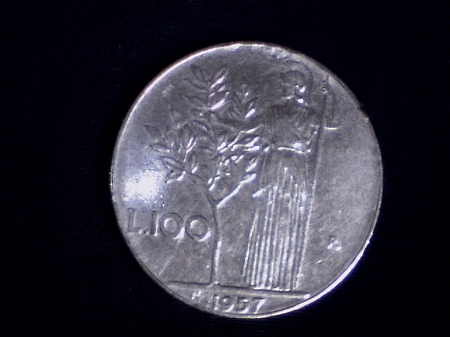 Lire 100 1957 - (a19)