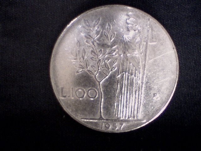Lire 100 1957 - (a26)