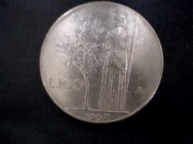 Lire 100 1957 - (a33)