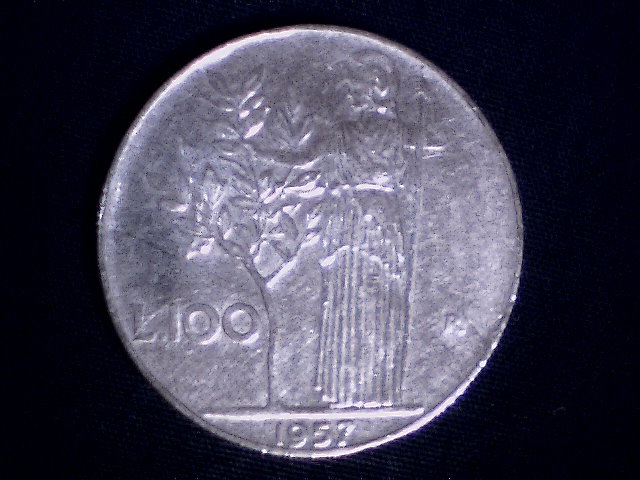 Lire 100 1957 - (a7)