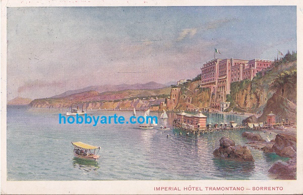 Sorrento (so24-112) Hotel Tramontano - Viaggiata 1909