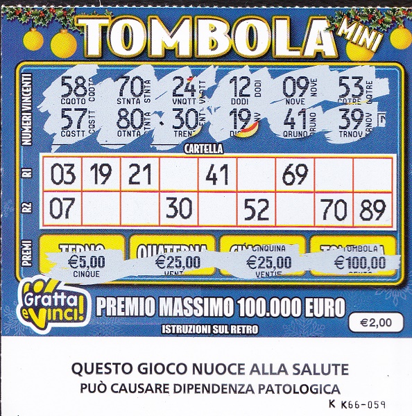 Tombola MINI (KK66-059) 3090