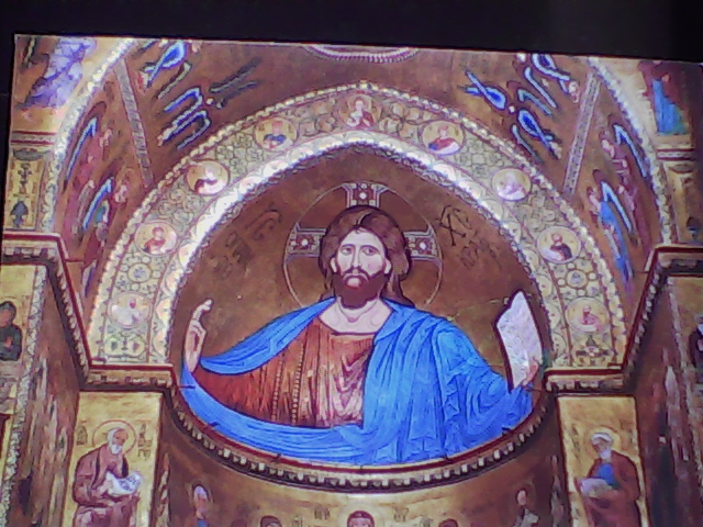 Monreale - Cattedrale interno - Cristo Pantocratore