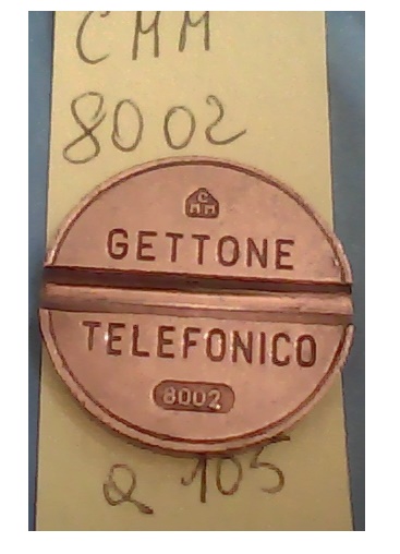 Get.Tel.-8002 (a105) Gettoni Telefonici C.M.M.