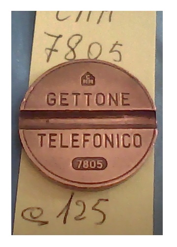 Get.Tel.-7805 (a125) Gettoni Telefonici C.M.M.