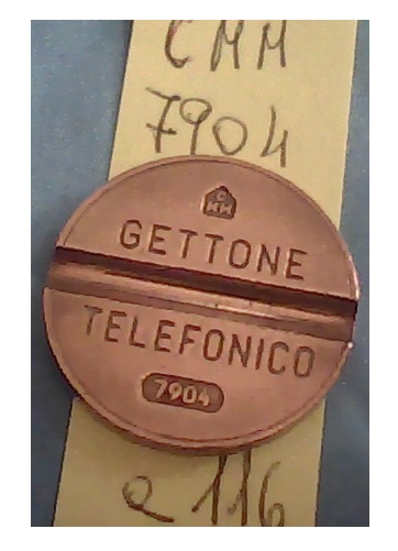 Get.Tel.-7904 (a116)  Gettoni Telefonici C.M.M.