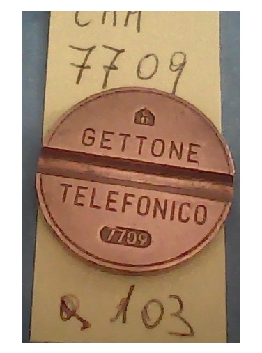 Get.Tel.-7709 (a103) Gettoni Telefonici C.M.M.
