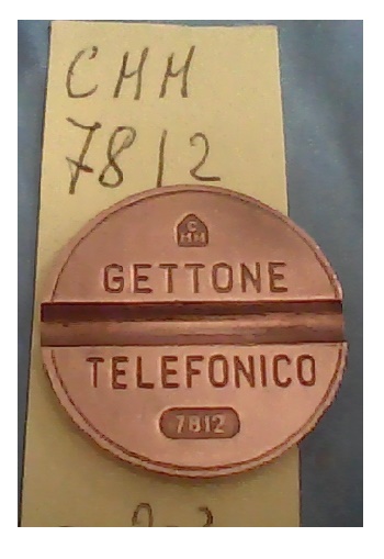 Get.Tel.-7812 (a203) Gettoni Telefonici C.M.M.