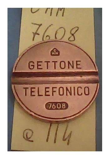 Get.Tel.-7608 (a114) Gettoni Telefonici C.M.M.
