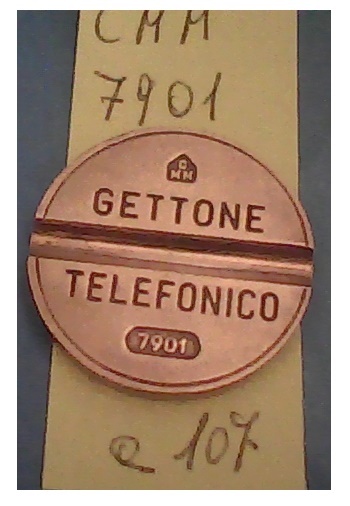 Get.Tel.-7901 (a107) Gettoni Telefonici C.M.M.
