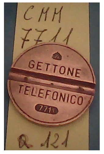 Get.Tel.-7711 (a121) Gettoni Telefonici C.M.M.