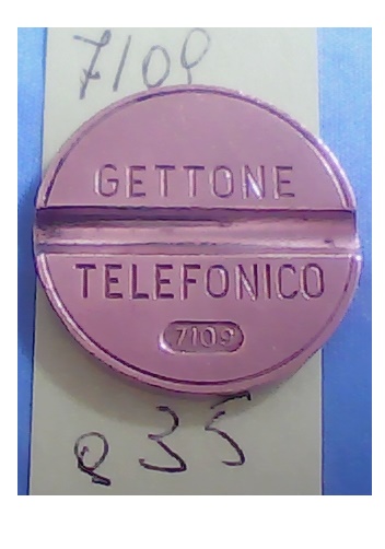 Get.Tel.- 7109 (a35) Gettoni Telefonici E.S.M. senza marchio