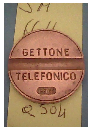 Get.Tel.- 6611 (a304) Gettoni Telefonici E.S.M. senza marchio