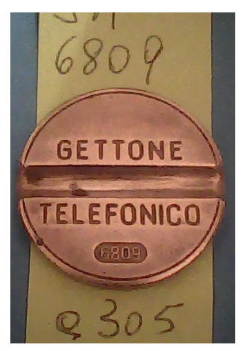 Get.Tel.- 6809 (a305) Gettoni Telefonici E.S.M. senza marchio