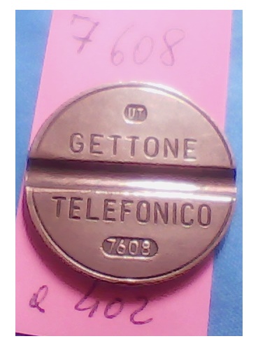 Get.Tel.-7608 (a402)  Gettoni Telefonici U.T.